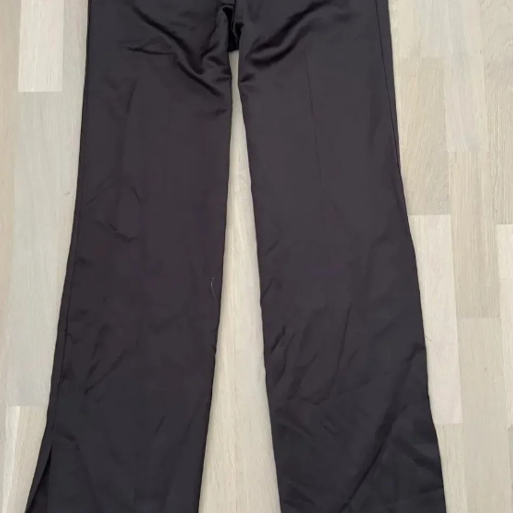 ZARA Brown Satin Flare Pant SIZE S  5427/401/716 - Picture 2 of 4